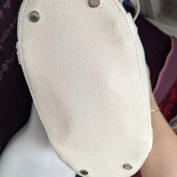 NWT! canvas tote!! Red,white&blue gemstones!4 handles for shoulder or hand carry - Picture 9 of 9